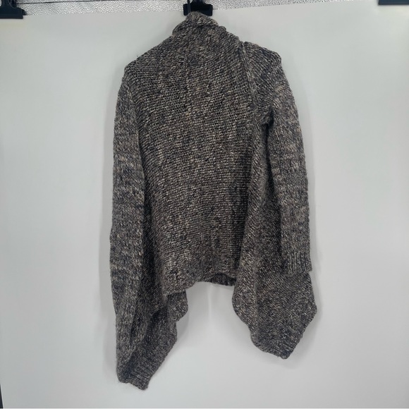 Talbots Wool Alpaca Blend Open Front Waterfall Cardigan Sweater - Picture 5 of 8